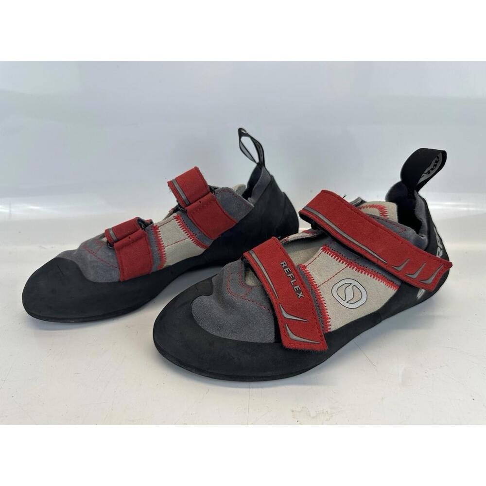 Scarpa Reflex Mens 8 Womens 9 Climbing Shoe Black Red Sneakers Shoes